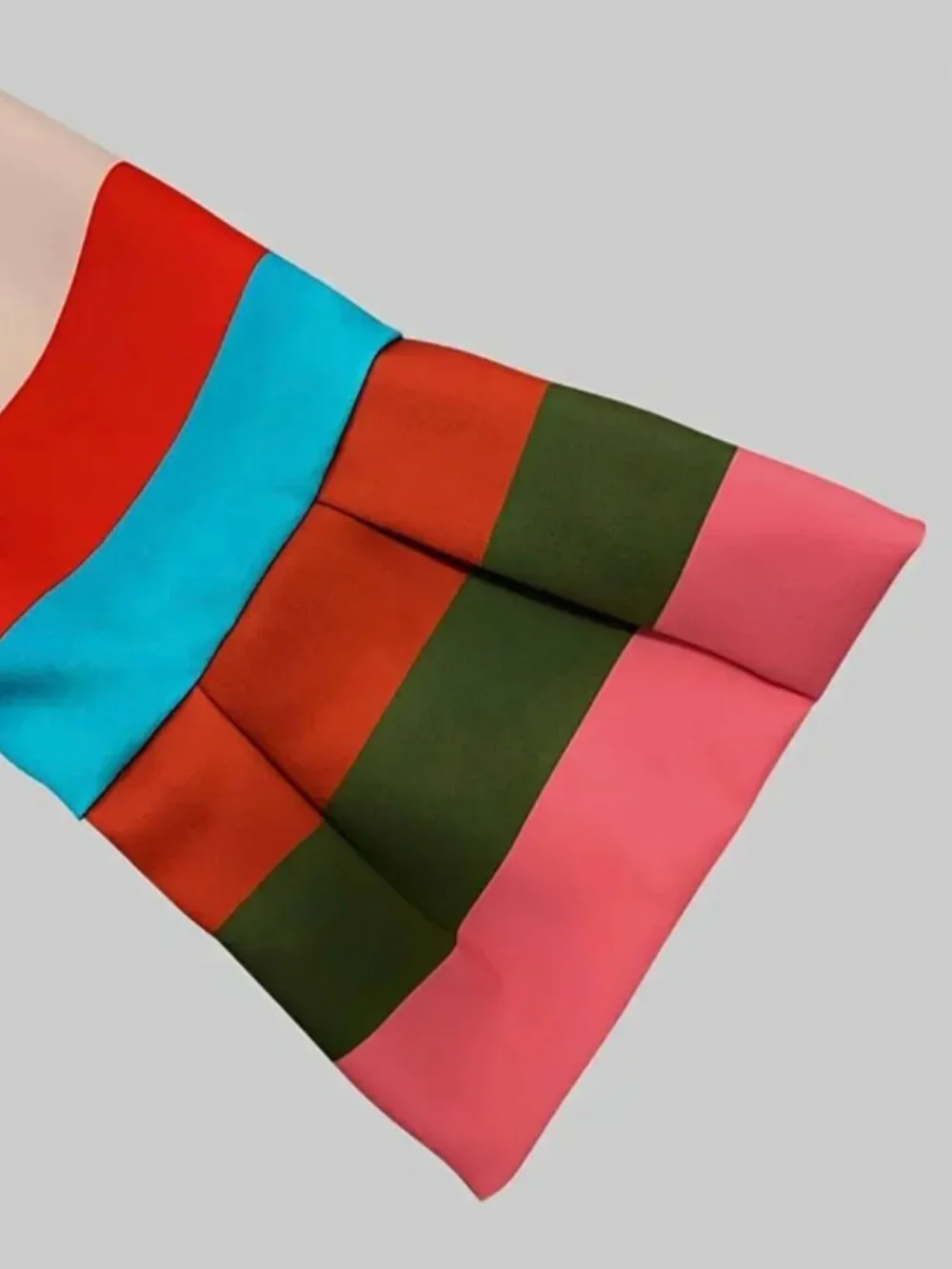 Female Vintage Multi-Colored Striped Lapel Elegant Jackets New Flared Sleeves